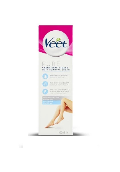 Crema Depilatoare Veet Silky Fresh Piele Sensibila 100ml